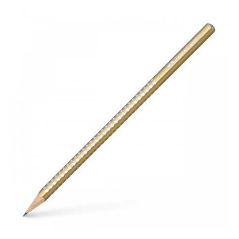 Faber-Castell Sparkle Üçgen Kurşun Kalem Pearl Gold (118214) - 1