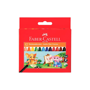 Faber-Castell Süper Yıkanabilir Mum Boya 12 Renk (120040) - FABER CASTELL