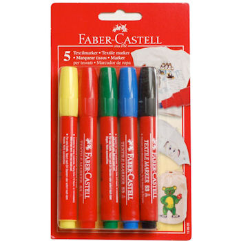 Faber-Castell T-Shirt Boyama Kalemi 5 Renk (159505) - 1