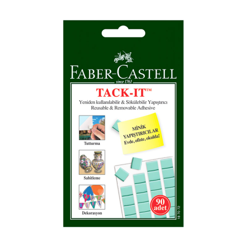 Faber-Castell Tack-İt Hamur Yapıştırıcı Yeşil (187091) - 1