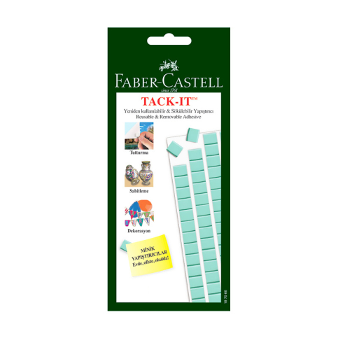Faber-Castell Tack-İt Hamur Yapıştırıcı Yeşil (187092) - 1