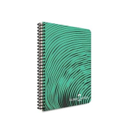 Faber-Castell Waves Spiralli Plastik Kapak Defter A4 Çizgili 100 Yaprak (000436) - FABER-CASTELL