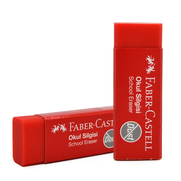 Faber-Castell Dust-Free Kırmızı Okul Silgisi (187222) - 1