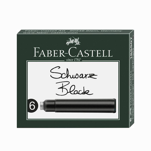 Faber-Castell Grip Dolma Kalem Kartuşu Siyah 6Lı (185507) - 1