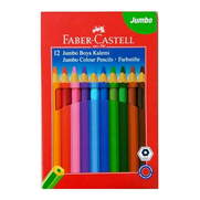 Faber-Castell Jumbo Kuru Boya Tamboy 12 Renk Karton Kutu (951000) - FABER CASTELL