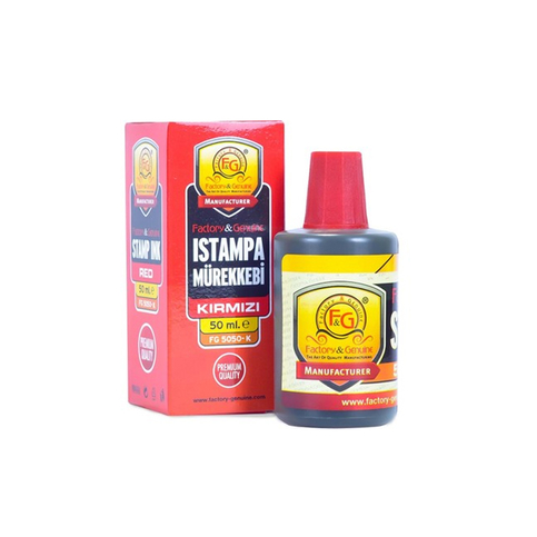 Factory&Genuine Istampa Mürekkebi Kırmızı 50Ml (Fg5050K) - 1