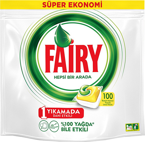 Fairy Bulaşık Makinesi Tableti 100Lü - 1