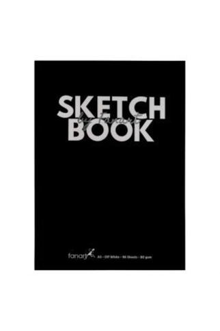 Fanart Academy Sert Kapak Sketch Book A4 96 Yaprak 80Gr Siyah (8692.A4) - 1