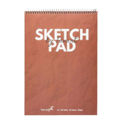 Fanart Academy Üstten Spiralli Sketch Pad A5 50 Yaprak 80Gr Bordo (8682.A5) - FANART ACADEMY