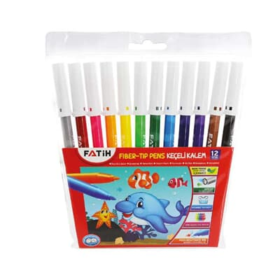 Fatih 34020 Keçeli Kalem 12 Renk - 1