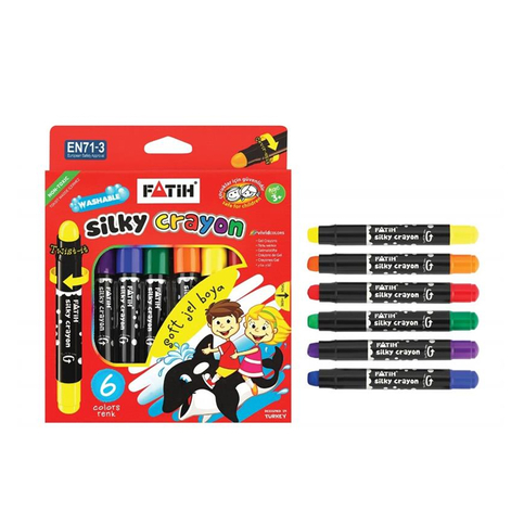 Fatih 50250 Jel Crayon Çevirmeli Boya 6 Renk - 1