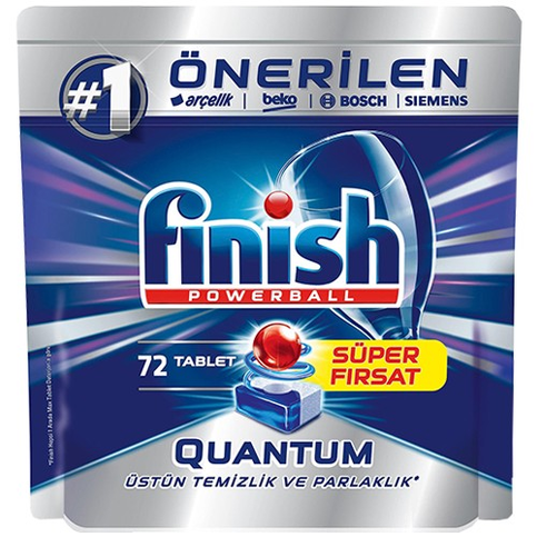 Finish Quantum Bulaşık Makinesi Tableti 72Li - 1