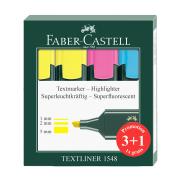 Faber-Castell Fosforlu Kalem Seti 4 Renk (154804) - 1