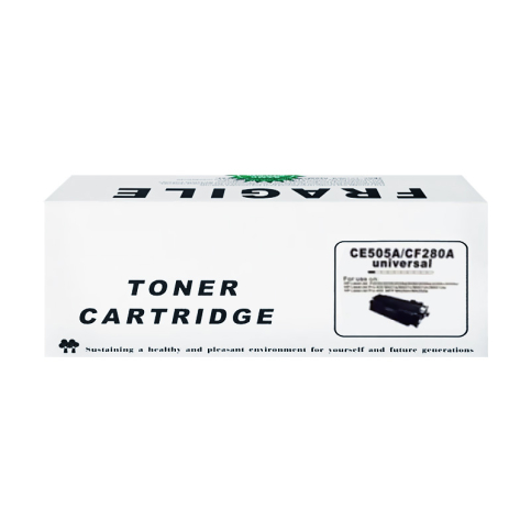 Fragile Hp Ce505A Cf280A Siyah Muadil Toner 2600 Sayfa (Lbp6300 Mf5840 P2030 M401A) - 1