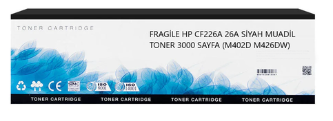 Fragile Hp Cf226A 26A Siyah Muadil Toner 3000 Sayfa (M402D M426Dw) - 1