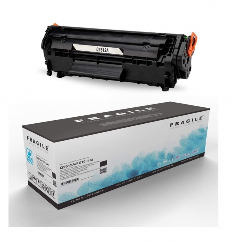 Fragile Hp Q2612A Canon Fx-10 Siyah Muadil Toner 2000 Sayfa (1010 1015 Mf4010 Mf4270) - 1