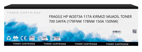 Fragile Hp W2073A 117A Kırmızı Muadil Toner 700 Sayfa (179Fnw 178Nw 150A 150Nw) - 1