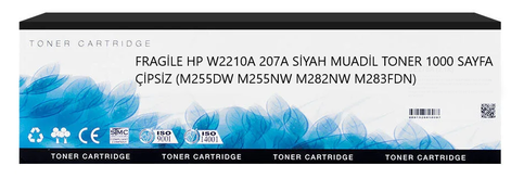 Fragile Hp W2210A 207A Siyah Muadil Toner 1000 Sayfa Çipsiz (M255Dw M255Nw M282Nw M283Fdn) - 1