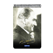 Gıpta Atatürk Spiralli Bloknot A4 Kareli 100 Yaprak (2610) - GIPTA