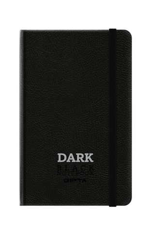 Gıpta Dark Deri Kapak Siyah Defter 9X14 Düz 64 Yaprak (2812) - 1