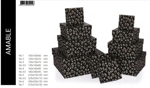Gıpta Amable Kare Hediyelik Kutu 135X135X75 (Bx0448-03) - 1