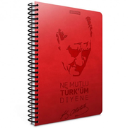 Gıpta Atatürk Spiralli Defter 17X24 Çizgili 120 Yaprak (1550) - GIPTA