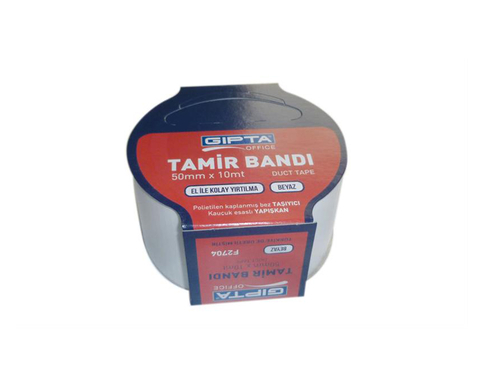 Gıpta F2704 Tamir Bandı 50Mmx10M Beyaz Askılı - 1