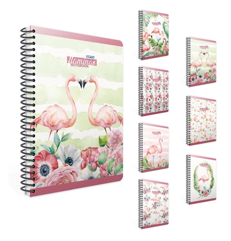 Gıpta Flamingo Spiralli Defter 19X26 Düz 100 Yaprak (4171) - 1