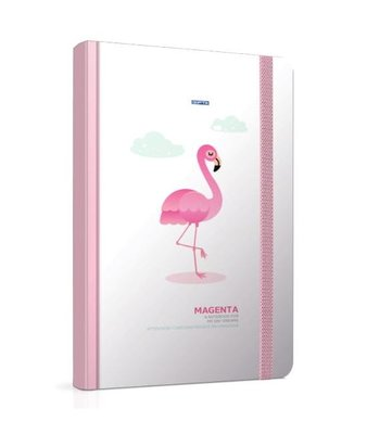 Gıpta Magenta Lastikli Sert Kapak Defter A5 Çizgili 120 Yaprak (4185) - 1