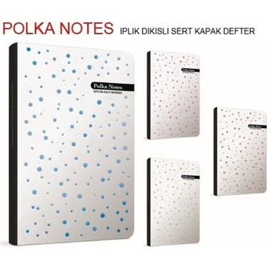 Gıpta Polka Sert Kapak Defter 13X21 Düz 120 Yaprak (5564) - 1