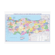 Gürbüz 21023 Türkiye Siyasi Haritası 70X100Cm - GÜRBÜZ