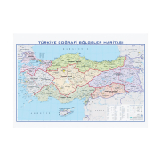 Gürbüz 21033 Türkiye Bölgeler Haritası 70X100Cm - GÜRBÜZ