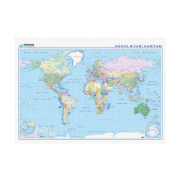 Gürbüz 22024 Dünya Siyasi Haritası 100X140Cm - GÜRBÜZ