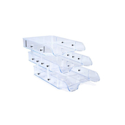 Hatas 02380 Hareketli Evrak Rafı Şeffaf 3Lü - HATAS