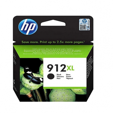 Hp 3Yl84Ae 912Xl Siyah Mürekkep Kartuş 825 Sayfa (8012 8014 8015 8022 8024 8025) - 1