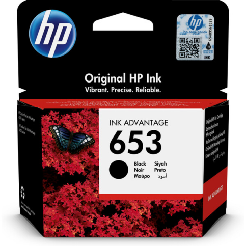 HP 3YM75AE 653 SİYAH MÜREKKEP KARTUŞ 360 SAYFA - 1