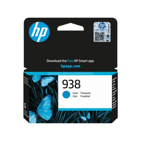 HP 4S6X5PE 938 MÜREKKEP KARTUŞ MAVİ 800 SAYFA - 1