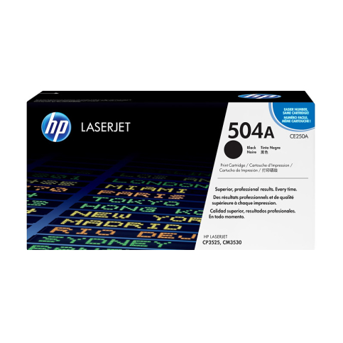 Hp Ce250A 504A Siyah Toner 5000 Sayfa (Cm3530 Cp3525N Cm3530Fs) - 1