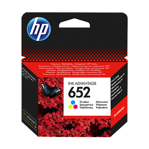 Hp F6V24Ae 652 3 Renk Mürekkep Kartuş 200 Sayfa (1115 2135  3635  3835 4535) - 1