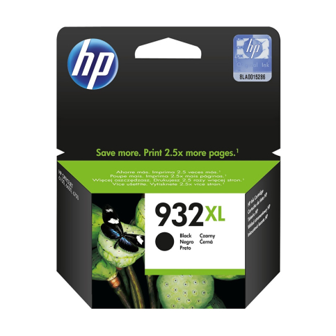 Hp Cn053Ae 932Xl Siyah Mürekkep Kartuş 1000 Sayfa Yüksek Kapasite (6100 7510 6700 7110 7612) - 1