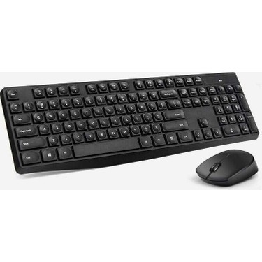 Hp Cs10 Kablosuz Klavye Mouse Set Siyah - 1