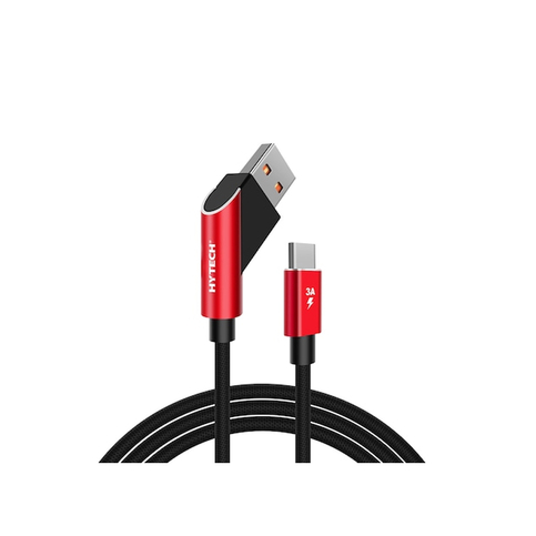 Hytech Hy-X415 3A Type C Data+Şarj Kablosu Siyah 1M - 1