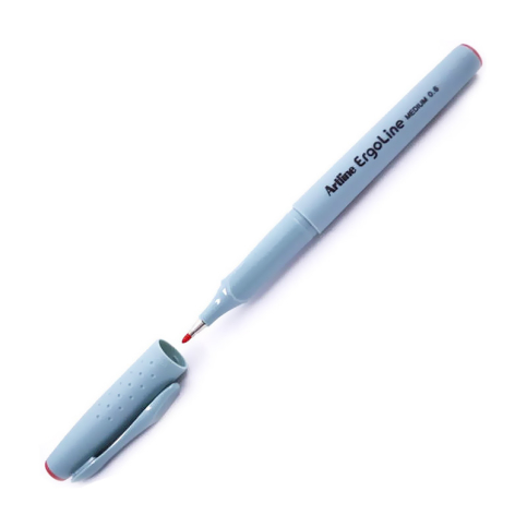 Artline 3600 Ergoline İmza Kalemi 0.6 Kırmızı 1Li Blister - 1