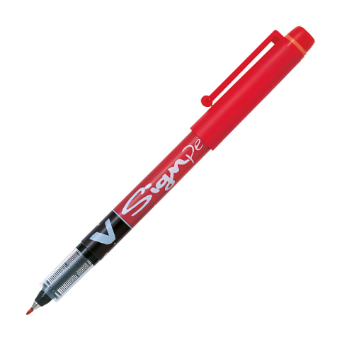 Pilot V-Signpen İmza Kalemi Kırmızı (51002021) (Sw-Vsp-R) - 1