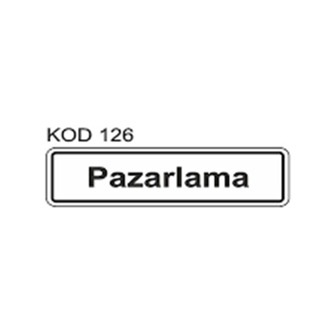 Ekstrafix 201 Yönlendirme Levhası 7X24.5 Pazarlama (Yul-126) - 1