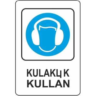 Ekstrafix 203 Yönlendirme Levhası 16X24 Kulaklık Kullan (Yul-301) - 1