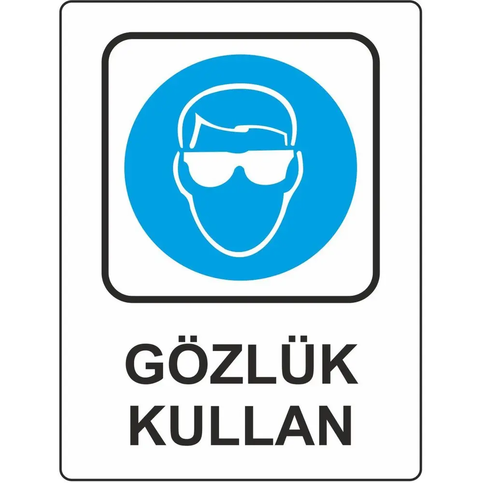 Ekstrafix 203 Yönlendirme Levhası 16X24 Gözlük Kullan (Yul-303) - 1