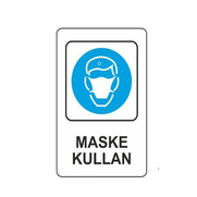 Ekstrafix 203 Yönlendirme Levhası 16X24 Maske Kullan (Yul-311) - EKSTRAFİX