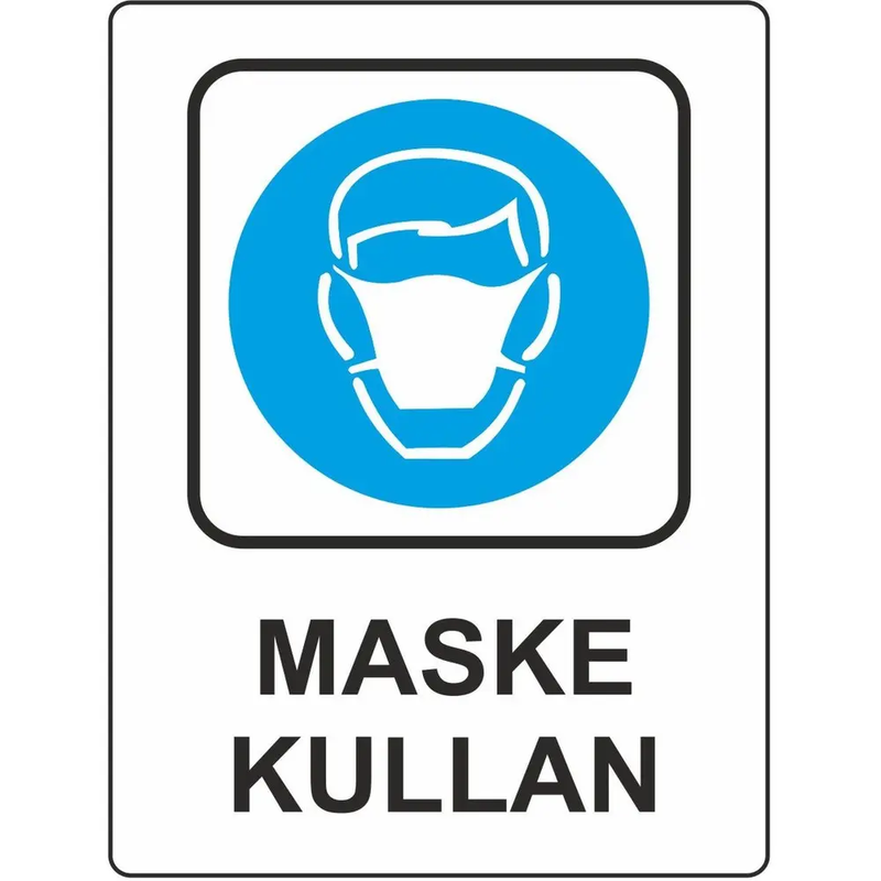 EKSTRAFİX 204 YÖNLENDİRME LEVHASI 25x35 MASKE KULLAN (YUL-410)