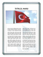 İnter 825 Alüminyum Çerçeve İstiklal Marşı 35X50 - İNTER